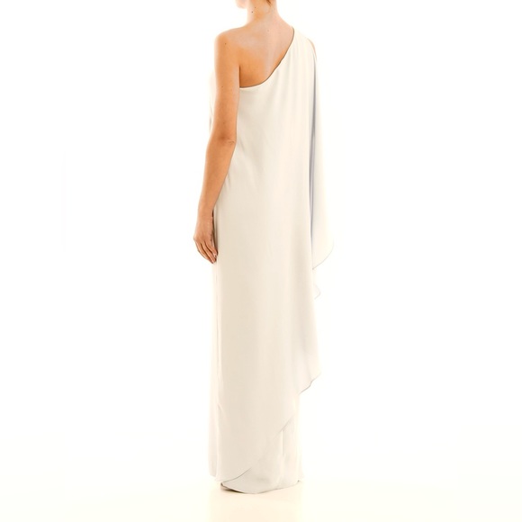 Lauren Ralph Lauren Deannie One Shoulder Draped Evening Dress - Picture 3 of 11